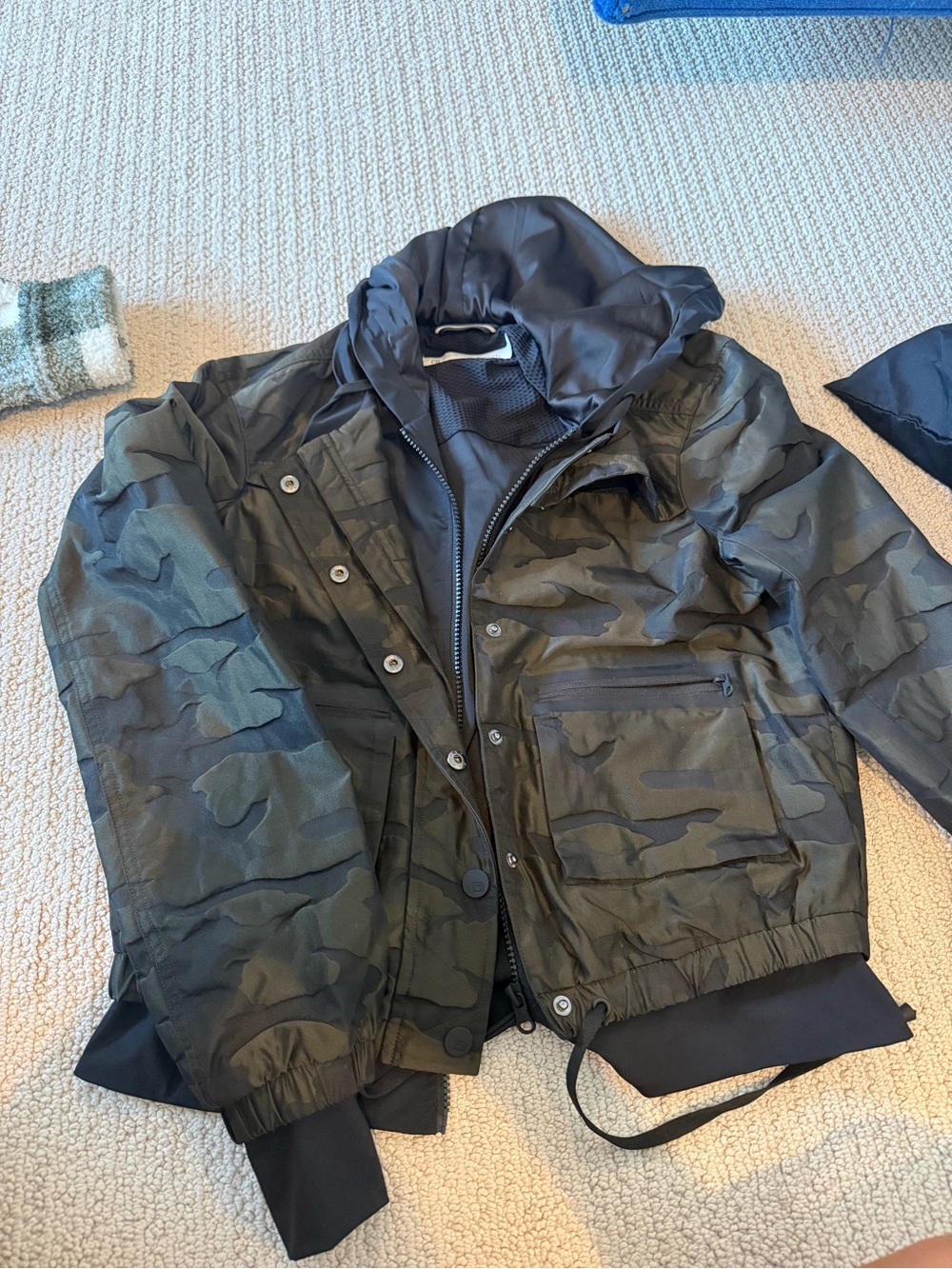 Blanc Noir Camo Bomber Jacket